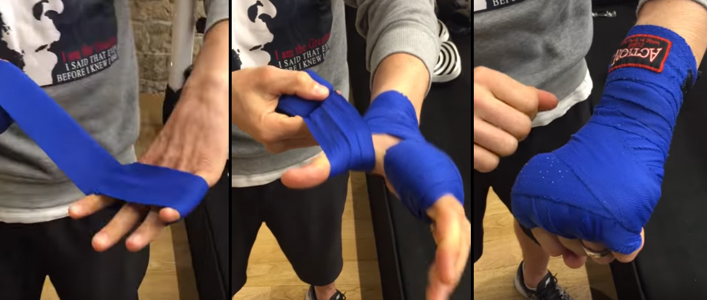 BANDAGE BOXE - METTRE SES BANDES DE BOXE EN 2 MINUTES (facile et rapide) 