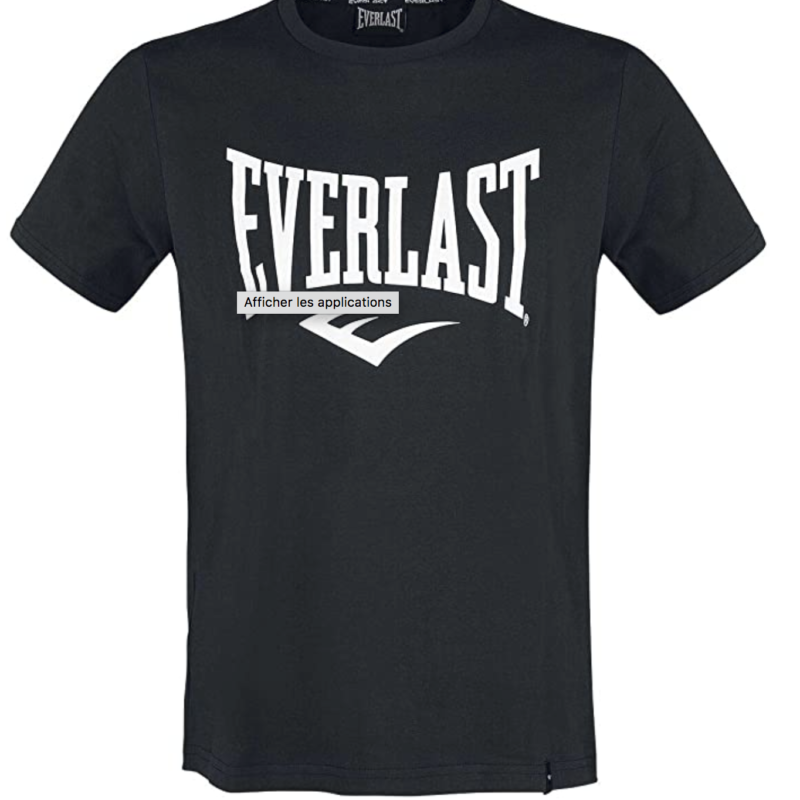 T-SHIRT EVERLAST BASIC TEE-RUSSEL - NOIR