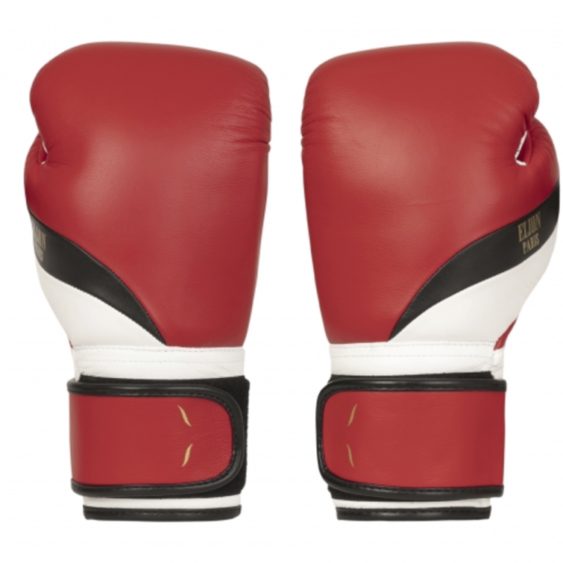 L'Elégant de boxe ELION Paris Velcro - Rouge Mat/Noir/Blanc Mat