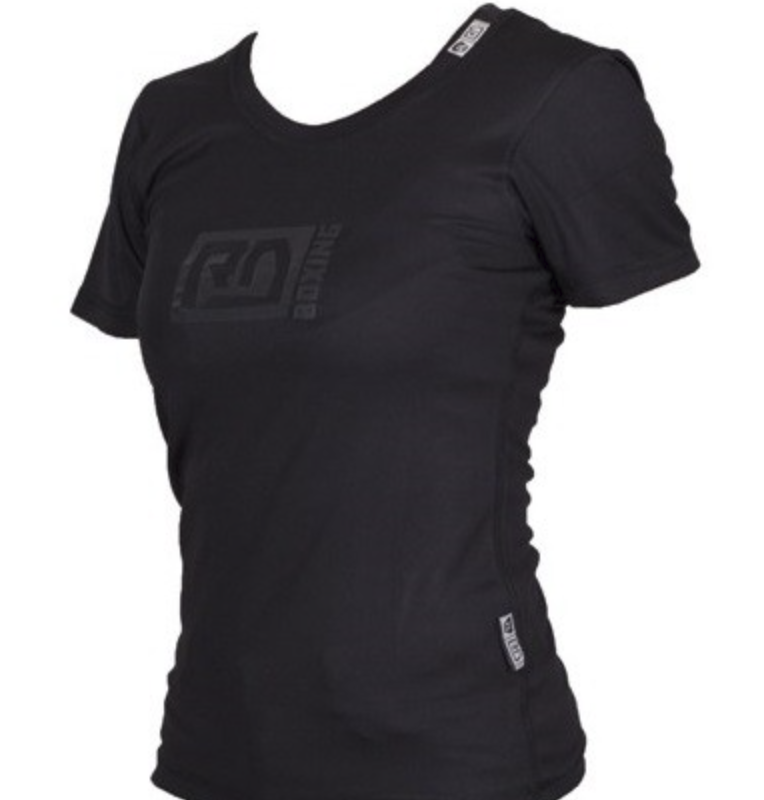 T SHIRT TECHNIQUE RESPIRANT FÉMININ NOIR RD BOXING V4