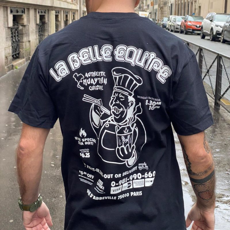 T-shirt "MUAYTHAÏ CUISINE" la belle equipe - noir