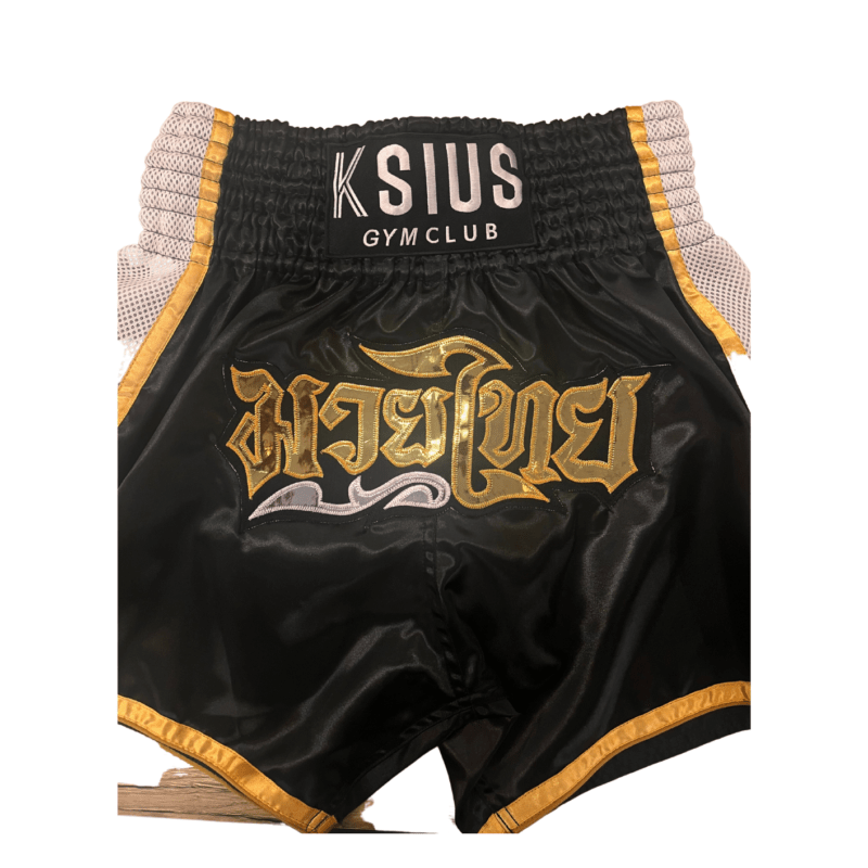 Short Muay Thaï KSIUS Or/noir
