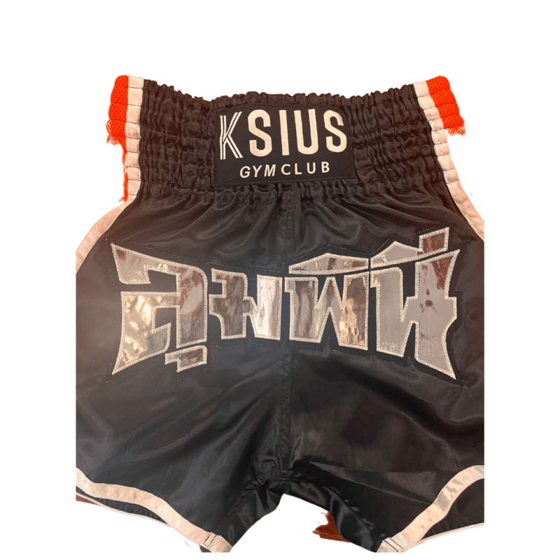 Short Muay Thaï KSIUS Orange/noir