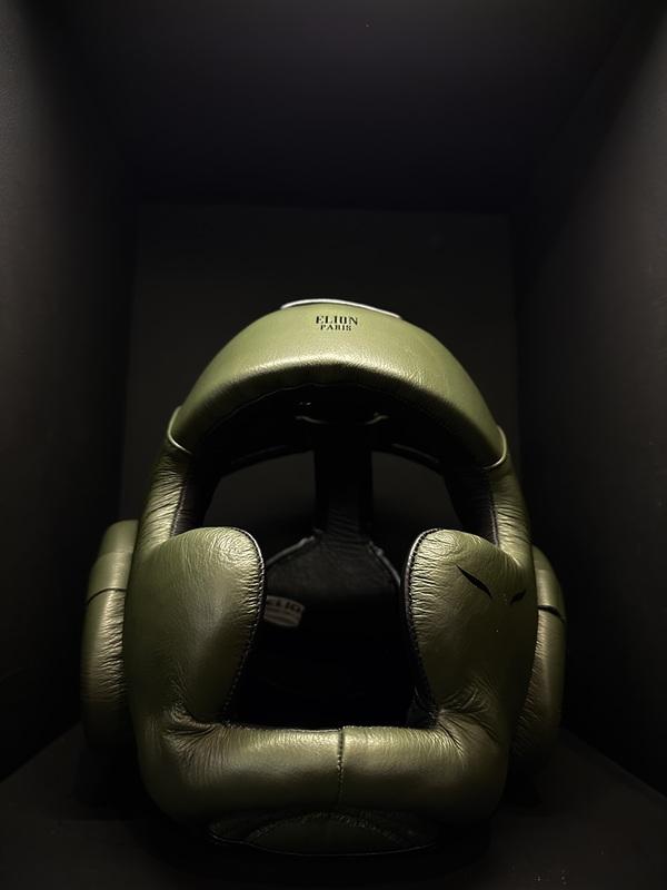 Casque de boxe ELION cuir Kaki