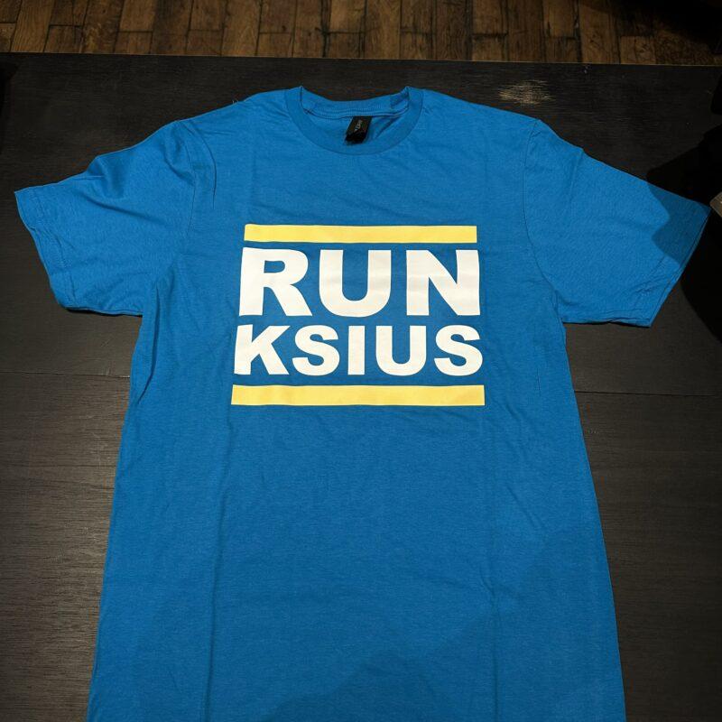 T-shirt Run Ksius Bleu