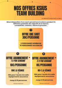 TEAM BUILDING équipe entreprise sport cohesion