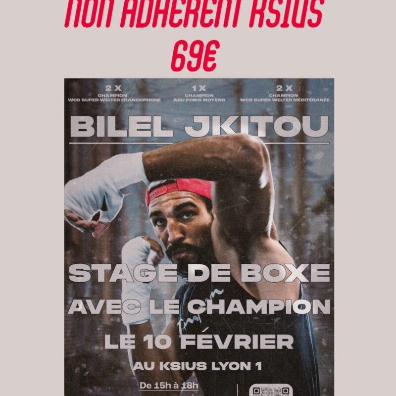 INSCRIPTION // NON ADHERENT KSIUS //Stage de Boxe Anglaise avec le champion Bilel Jkitou