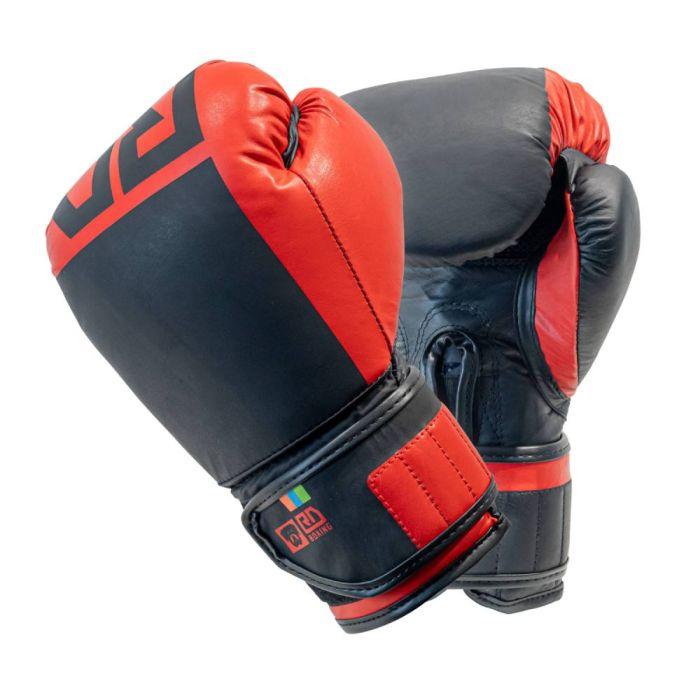 RUMBLE V6 CUIR - GANTS DE BOXE RUMBLE CUIR BLOCK COLOR ROUGE /NOIR V6 RD BOXING