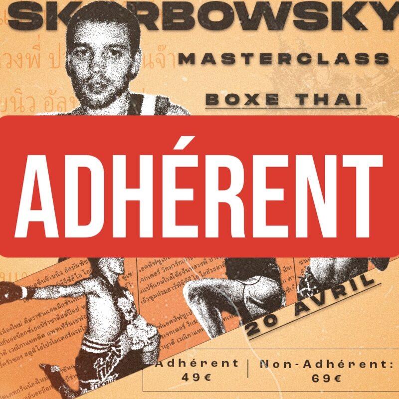 BILLET PRIX ADHÉRENT KSIUS -MASTERCLASS  JC SKARBOWSKY-
