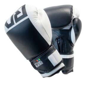 GANTS DE BOXE RUMBLE CUIR BLOCK COLOR BLANC/NOIR V6 RD BOXING